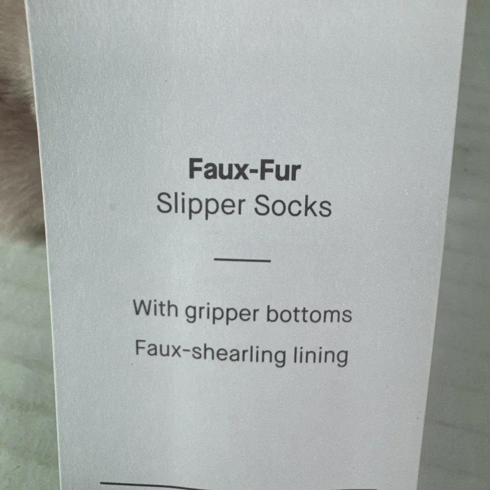 Auden Faux Fur Slipper Socks Light Pink‎ 0766